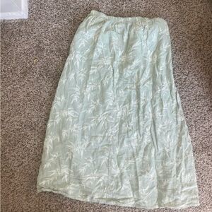 Confetti green maxi skirt